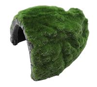 Qukaim Décoration d'aquarium en résine pour reptile, cachette de tortue, décoration d'aquarium pour lézards, grenouilles, tortues, amphibiens, 25,4 x 15,2 x 12,7 cm
