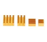 Qukaim Dissipateur thermique pour Raspberry Pi 2/3/4 3B 4B, radiateur de processeur efficace en aluminium couleur or avec adhésif pour Raspberry Pi 2/3/4 3B 4B, radiateur efficace pour une meilleure