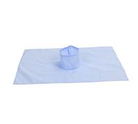 Qukaim Drap pour table de massage en coton lavable avec trou pour le visage - 80 x 50 cm - Bleu clair