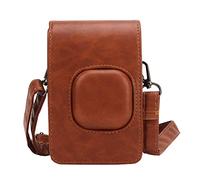 Qukaim Étui de protection instantané en cuir PU avec fermeture magnétique, bandoulière réglable de 110 cm pour Fuji Mini LiPlay, étui de transport léger, multicolore