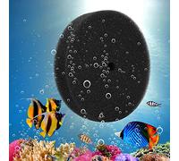 Qukaim Filtre éponge rond en coton pour aquarium, filtre éponge biochimique pour aquarium, 200 mm, accessoire de filtration à sables mouvants, idéal pour eau douce et systèmes marins