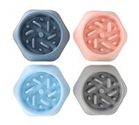 Qukaim Gamelle d'alimentation lente pour chien - Lavable - Puzzle - Pour chiens de petite et moyenne taille - Empêche les ballonnements et l'étouffement - Solution d'alimentation interactive -