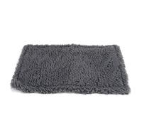 Qukaim Griffoir pour chat avec anneau en peluche, griffoir en sisal et chanvre pour petits chiens et chats, gris