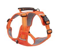 Qukaim Harnais de poitrine pour chien - Imperméable - Sac de selle mains libres - Sac à dos pour l'entraînement et la randonnée - Harnais réfléchissant réglable avec crochet en corde - Vert kaki