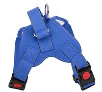 Qukaim Harnais de selle pour chien - Multifonctionnel - Réfléchissant - Réglable - Tissu Oxford - Doux - Rembourré - Taille S - Bleu
