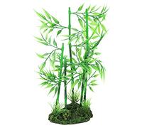 Qukaim Herbe artificielle pour aquarium - Pierre bleue - Décoration de paysage - 30,5 cm - Plantes aquatiques réalistes - Vert et bleu