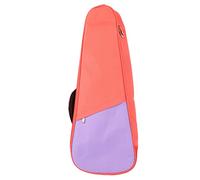 Qukaim Housse pour ukulélé électrique, 66 cm et 68,6 cm, rembourrage en éponge lourde colorée, sac de transport imperméable avec bandoulière (rose), multicolore, 60_x_180_cm
