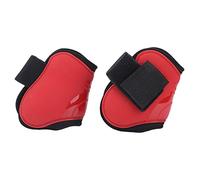 Qukaim Jambières de protection en polyuréthane pour cheval, leggings épais avec doublure douce, marron, approvisionnement pour cheval, taille L, protection des jambes d'obstacles pour la performance