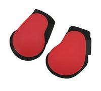 Qukaim Jambières de protection en PU pour cheval, leggings épais avec doublure douce, protection d'obstacles pour chevaux, disponible en marron et rouge, taille L et XL