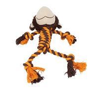 Qukaim Jouet couineur en peluche pour chien, résistant aux morsures, jouet molaire singe 3D, soulage l'anxiété, idéal pour mâcher et jouer, design en peluche douce, 25,4 cm de long