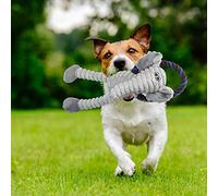 Qukaim Jouet en peluche douce pour chien, jouet interactif à mâcher et à mordre, jouet éducatif pour le nettoyage des dents, idéal pour jouer et soigner les dents