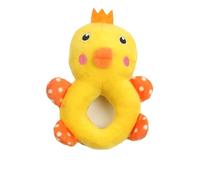 Qukaim Jouet en peluche pour chien, jouet en peluche en forme d'animal mignon pour soulager l'ennui et l'anxiété, jouet à mâcher pour grincer les dents, motif poussin, 30 cm de long