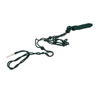 Qukaim Licol en corde multi-nœuds, licol de cheval en polyester tissé sûr pour l'entraînement et la conduite quotidienne, vert, licol en corde de traction