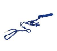 Qukaim Licol en corde multi-nœuds, licol de cheval en polyester tissé sûr pour l'entraînement et la conduite quotidienne, bleu, design, taille réglable