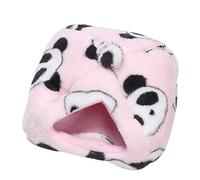 Qukaim Lit d'hiver en peluche épaisse pour hamster pour cochon d'Inde et écureuil volant - Nid en peluche douce - Cachette confortable - 30 x 25 cm
