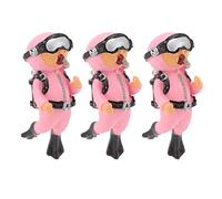 Qukaim Little Diver Décoration d'aquarium Little Diver Rose Mignon flottant pour aquarium, accords d'aquarium, idéal pour aquariums, 14 x 8,9 x 11,4 cm