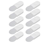 Qukaim Lot de 10 pinceaux en silicone pour masque facial - Mini applicateurs en silicone pour masques en argile, lotion pour le corps, crème CC, forme de langue de pouce, outils de soins de la peau