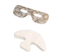 Qukaim Lot de 100 feuilles de papier de masque pour les yeux en forme de T Zone T - Feuilles de masque en soie fine pour le front et le nez - Pour soins de la peau - Motif Er doux - 7 x 10 cm