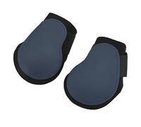Qukaim Lot de 2 boulets pour cheval, coque en polyuréthane, protection élastique anti-chocs pour compétition de saut, bleu marine, pattes arrière, taille L, équipement équestre