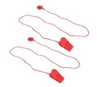 Qukaim Lot de 2 boutons d'arrêt d'urgence pour tapis de course, bouton d'arrêt d'urgence, clé magnétique de fitness, verrouillage de sécurité universel pour tapis de course, bouton de sécurité pour