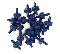 Qukaim Lot de 20 clapets anti-retour unidirectionnels pour pompe à air d'aquarium, bleu, accessoire essentiel pour aquarium