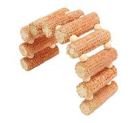 Qukaim Lot de 3 bâtons à mâcher en bois pour petits animaux, jouets à mâcher pour chinchillas, hamsters, cochons d'Inde, lapins, sûrs et résistants aux morsures, comprend un pont d'arche pour hamster