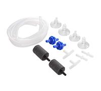 Qukaim Lot de 3 raccords de pompe à air pour aquarium - Clapet anti-retour - Pierre à air - Joint à trois voies - Convient pour les raccords de pompe à oxygène d'aquarium