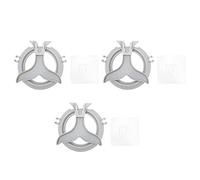 Qukaim Lot de 3 supports muraux adhésifs pour sèche-cheveux en forme de baleine, design étanche pour salle de bain, cendrier mural, rangement décoratif mignon