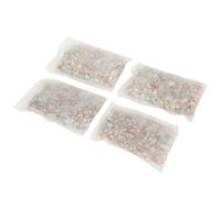 Qukaim Lot de 4 médias filtrants pour aquarium, médias filtrants à effet complet en quatre couleurs avec sac en filet, médias de filtrage biochimique pour aquarium, accories de filtre