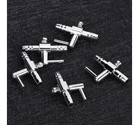 Qukaim Lot de 5 valves de régulation de pompe à air d'aquarium en acier inoxydable, valve de contrôle de pompe à air pour aquarium, valve de régulation de l'oxygène à tête unique pour aquarium, design