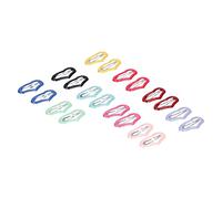 Qukaim Lot de 50 petites pinces à cheveux pour animaux de compagnie, mini épingles à cheveux en forme de cœur de pêche, couleurs mélangées, pour lapin, petites pinces à cheveux pour animaux de