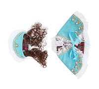 Qukaim Mini cape pour chien et chat, jolie cape bleue, taille M, idéale pour les petits animaux de compagnie, tenue élégante et amusante