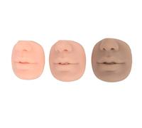 Qukaim Modèle de nez humain en silicone pour la pratique du perçage, faux nez flexible 3D, 3 couleurs, outil d'entraînement pour piercing du visage