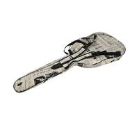 Qukaim Newpaper Sac de guitare en tissu Oxford 600D résistant à l'eau, sangles rembourrées à double couture, étui de transport pour guitare folk acoustique classique de 101,6 cm, design élégant,