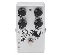 Qukaim Pédale d'effets de distorsion en alliage d'aluminium pour guitare, effet de distorsion True Bypass avec coque en alliage d'aluminium, taille mini, convient pour guitare électrique et basse, CP