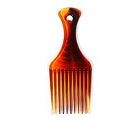 Qukaim Peigne à cheveux à dents larges, peigne à cheveux en plastique anti-démêlant pour cheveux afro bouclés, outil de beauté antistatique, 21,6 cm, léger, noir