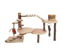 Qukaim Peigne de toilettage en acier inoxydable avec manche en bois pour chiens, chats, lapins, longueur 18 cm, avec petit hamac pour animal domestique, vert double couche
