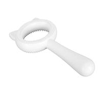 Qukaim Peigne d'épilation pour animaux de compagnie, brosse de toilettage pour chat, brosse de toilettage multifonction double face, peigne d'épilation pour chats et chiens, auto-nettoyant, blanc