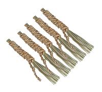 Qukaim Perchoir en pin coloré pour petit animal de compagnie, jouet plate-forme pour hamsters, 5 bâtons à mâcher en jonc de mer, idéal pour les lapins et les petits animaux de compagnie, fournitures