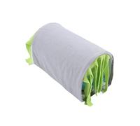Qukaim Petit nid tunnel à pompons pour petit animal de compagnie, cachette amovible pour hamster, cochon d'Inde, lapin, gris vert, fournitures pour animaux domestiques