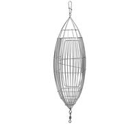 Qukaim Piège de pêche à la carpe Cage à appâts en acier inoxydable XXL Support d'alimentation pour crevettes, crabes et appâts de poisson, design durable pour la pêche à la carpe, accessoires de pêche