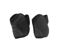 Qukaim Protège-jambes de cheval en polyuréthane, leggings épais avec doublure douce, rouge XL, bottes de protection des jambes de cheval, jambières de cheval réglables, fournitures équestres