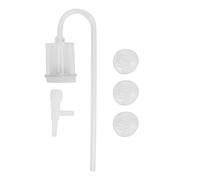 Qukaim Raffineur d'air pour aquarium, pompe à air silencieuse, diffuseur d'oxygène, design acrylique avec ventouses, idéal pour l'aération dans les réservoirs d'eau douce et d'eau de mer