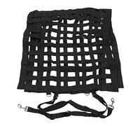 Qukaim Sac d'alimentation lente de grande capacité, filet à foin d'extérieur pour bovins et moutons, design multi-treillis, noir, idéal pour l'alimentation des chevaux, mangeoire à foin
