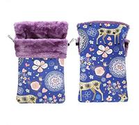 Qukaim Sac de couchage en flanelle épaisse pour petits animaux de compagnie, nichoir chaud pour écureuil, hamster, planeur à sucre, vison, écureuil volant, 30 x 25 cm