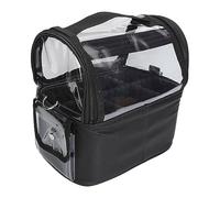 Qukaim Sac de rangement multifonctionnel pour outils de rasage, sac à outils de barbier multifonctionnel pour salon et maison, grande capacité, design élégant, support portable pour outils de