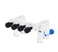 Qukaim Support de fixation souple en acrylique pour aquarium - Support de tube de pompe doseuse - Support de couvercle en verre pour aquarium - Compatible avec diverses pompes doseuses - Design