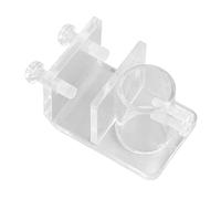 Qukaim Support de tuyau d'aquarium en acrylique pour aquarium, collier de serrage en cristal transparent pour tuyau d'eau, trou unique de 20 mm de diamètre intérieur, compteur de bulles en spirale de