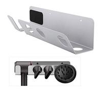 Qukaim Support mural magnétique pour sèche-cheveux Dyson, support de rangement pour sèche-cheveux Dyson, support de support, design peu encombrant, installation facile