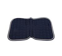 Qukaim Tapis de selle doux et respirant tout usage avec sangle et sangle pour chevaux, bleu foncé, 61 x 50,8 cm, fournitures équestres